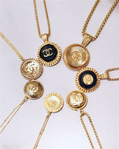 buy chanel buttons|vintage chanel button necklace.